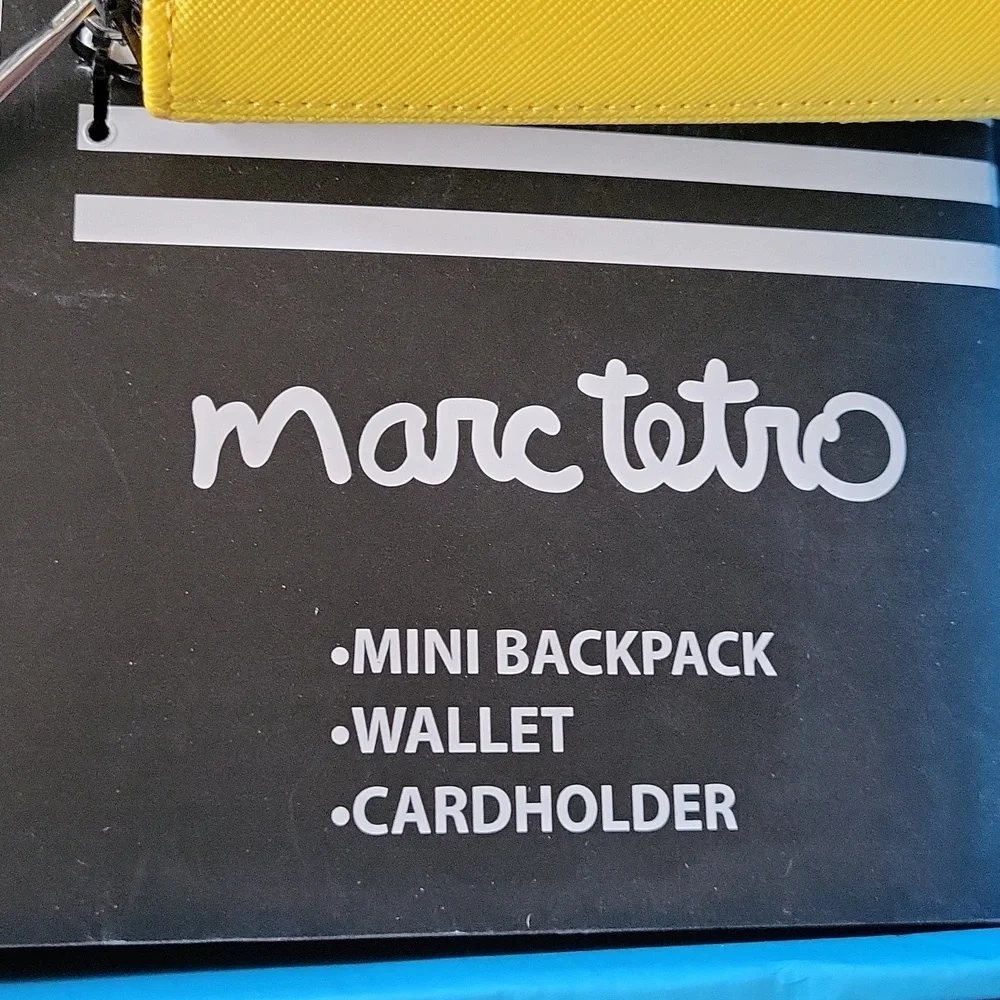 MARC TETRO Dachshund 3pc Gift MINI BACKPACK WALLET NEW